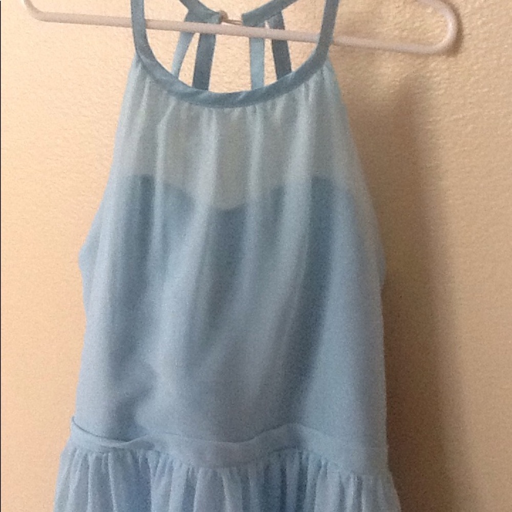 Baby Blue Halter Dress